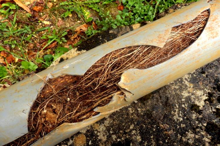 Tree Roots Blocking Pipes